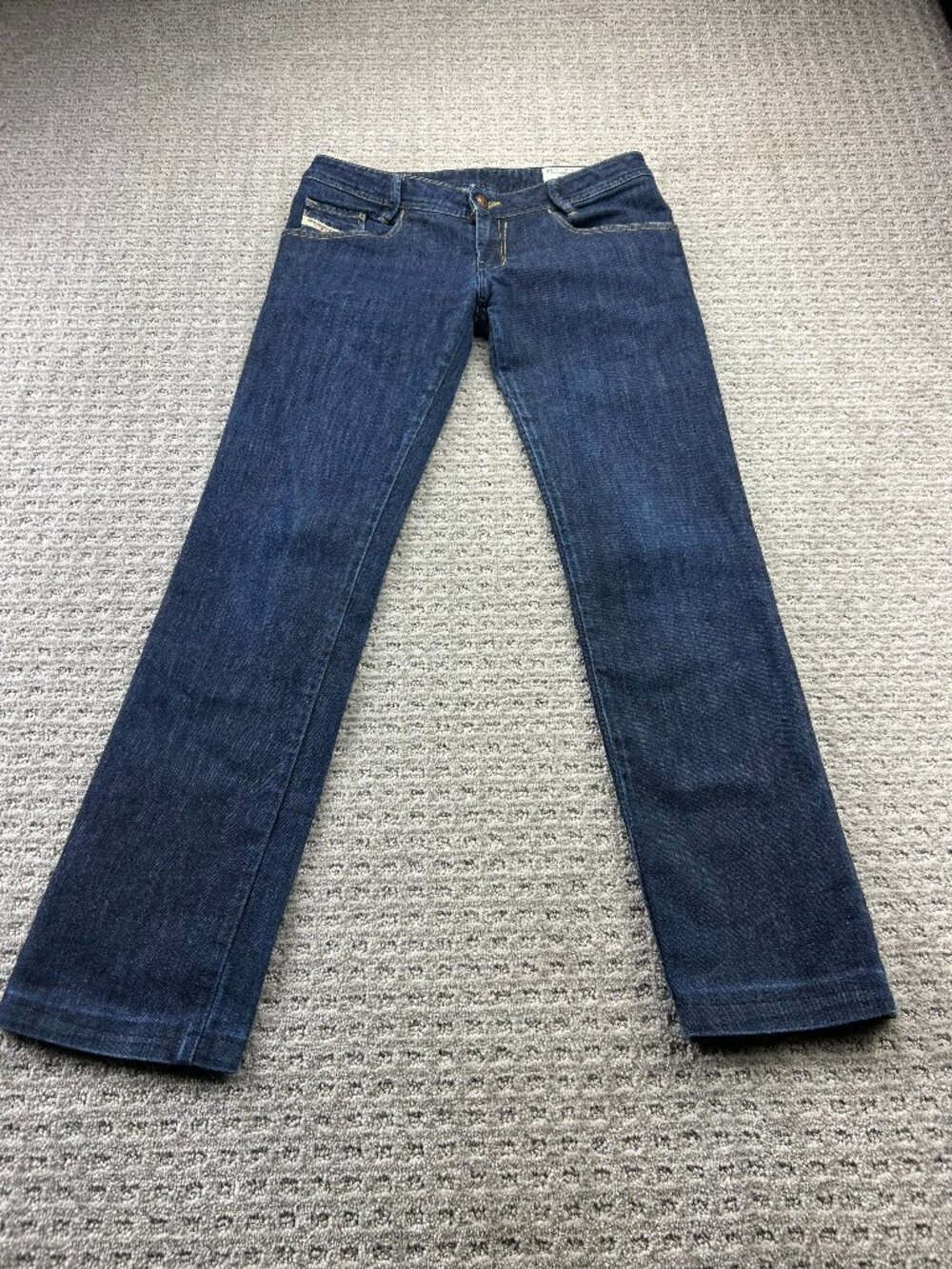 Diesel NEWZ Jeans Women Size 27 Blue Medium Wash Slim Straight Stretch Denim